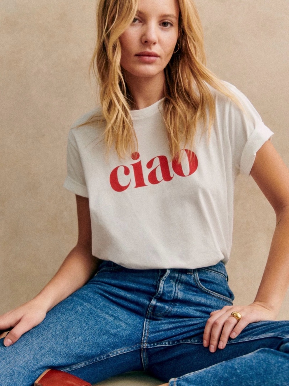 Sézane Ciao T-Shirt XL NWT